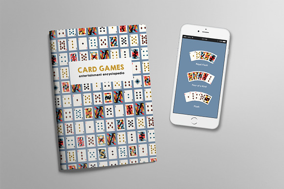 Playing cards seamless patterns in Patterns - product preview 6