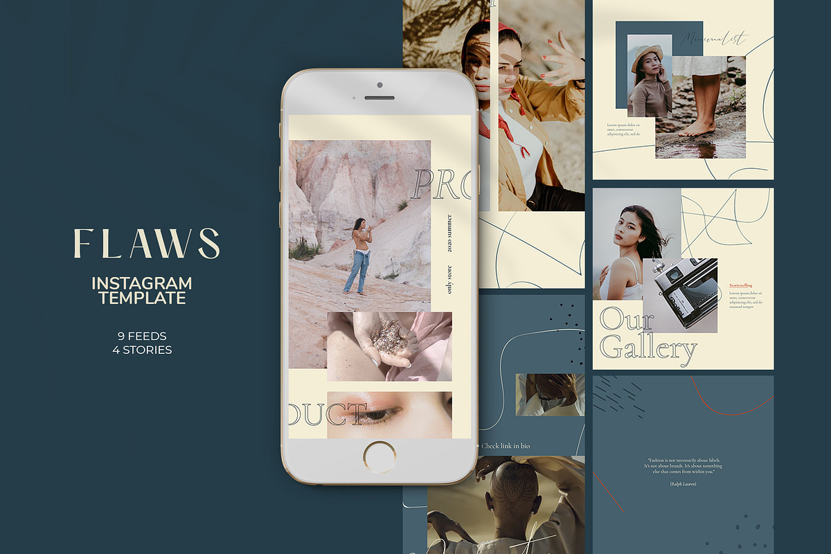 Flaws Instagram Templates in Instagram Templates - product preview 8