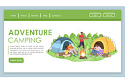 Adventure camping landing page