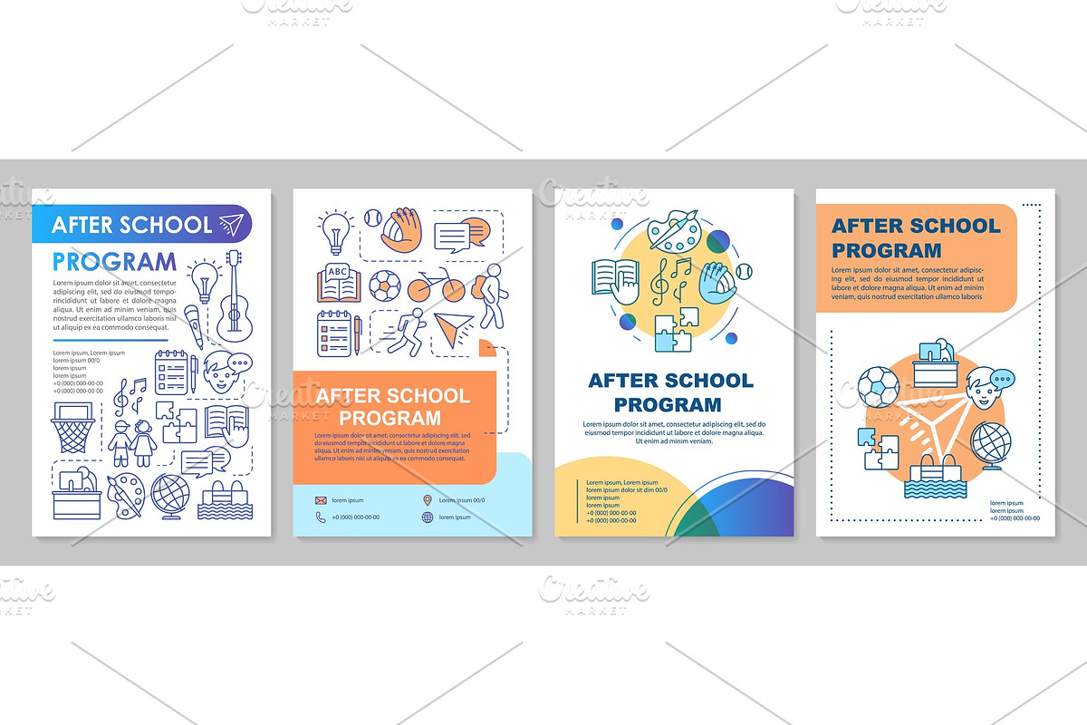 After school program brochure in Brochure Templates - product preview 8