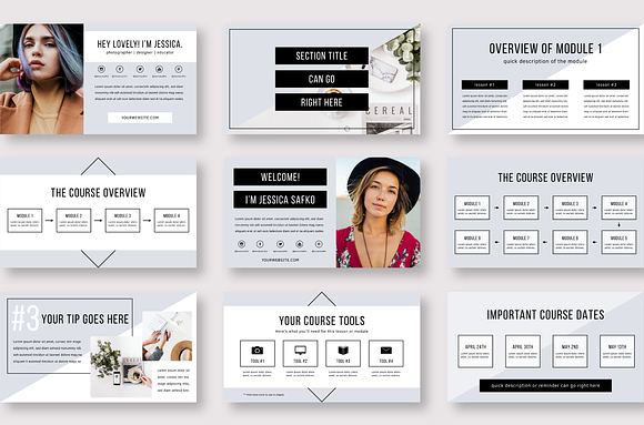 eCourse Slide Deck Template in Keynote Templates - product preview 7