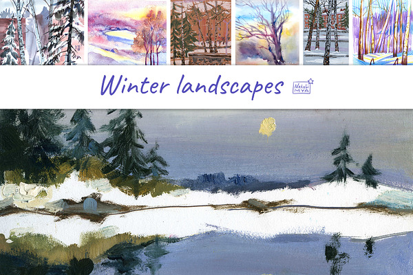 7 digital winter landscapes