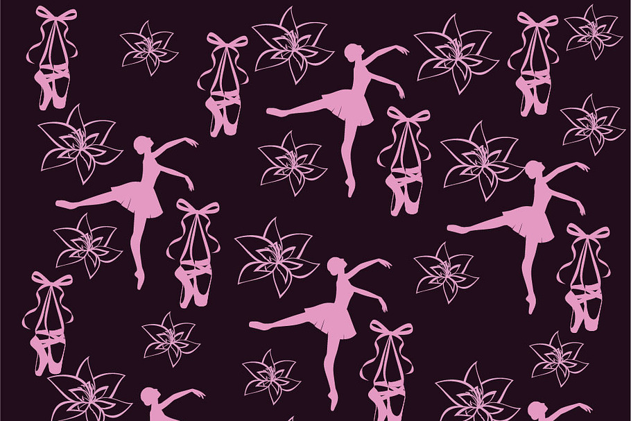 Ballet Background Vector in Patterns - product preview 8