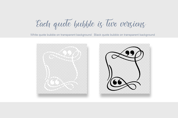 Calligraphic Quote Bubble templates in Objects - product preview 4