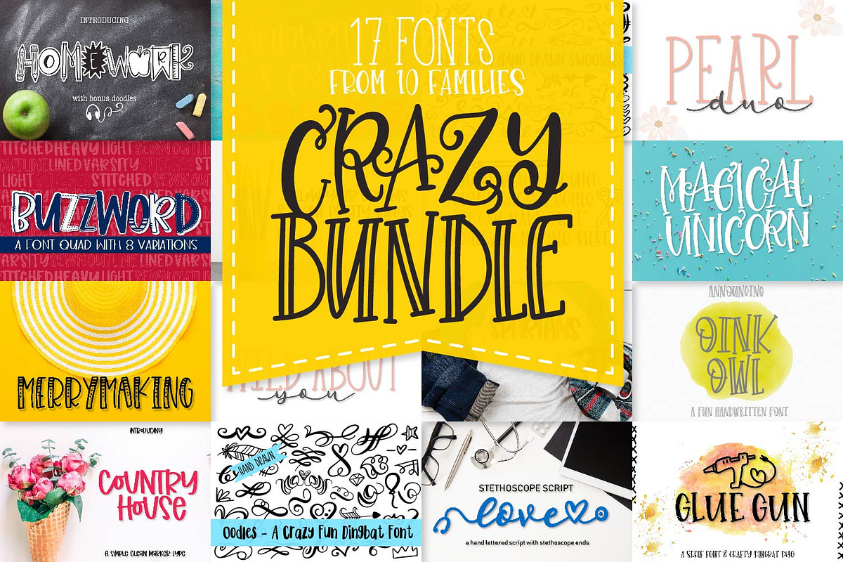 My Favorite Fonts Bundle! 17 Fonts! in Display Fonts - product preview 8