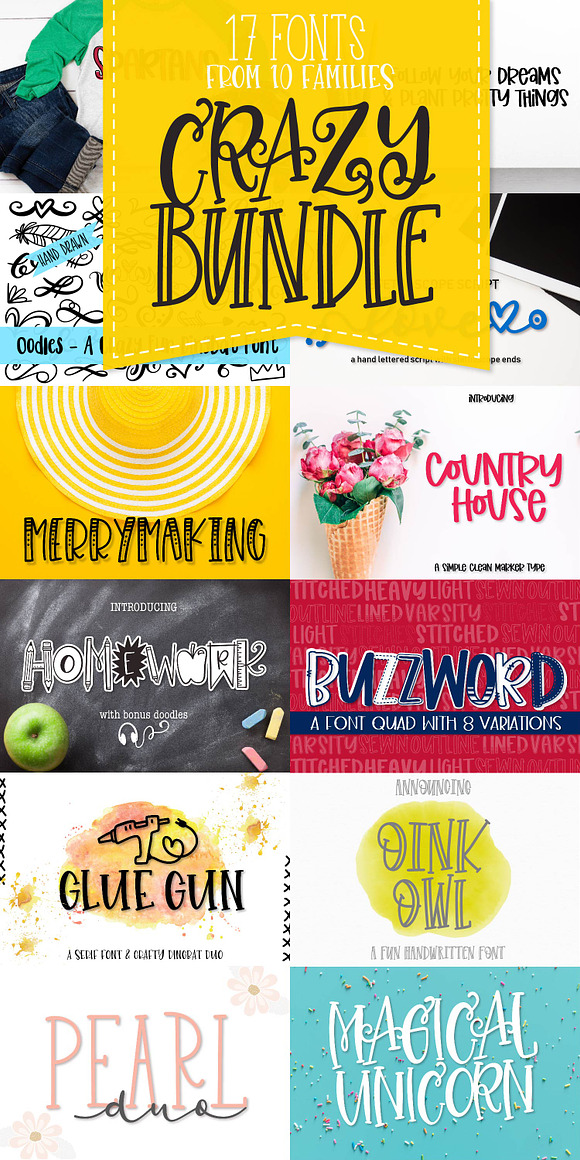 My Favorite Fonts Bundle! 17 Fonts! in Display Fonts - product preview 21