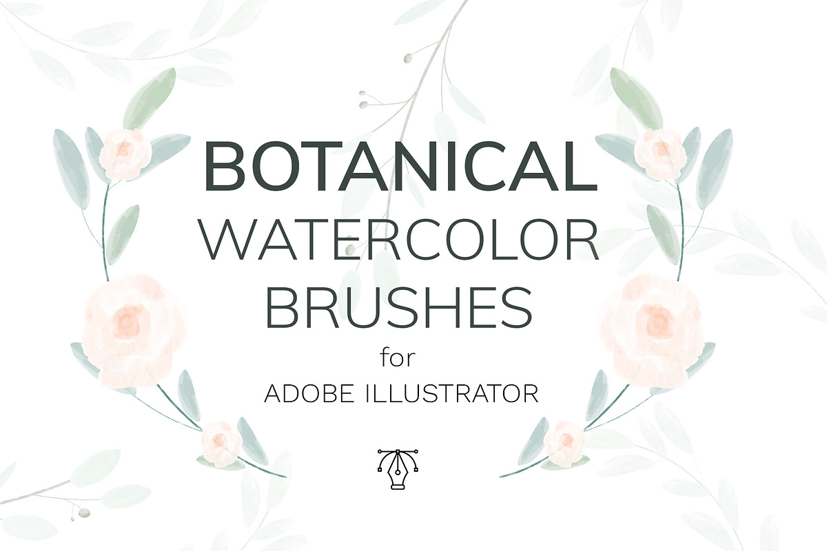 Vector botanical watercolor brushes in Add-Ons - product preview 8