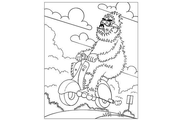 Bigfoot on a Scooter in Illustrations - product preview 2