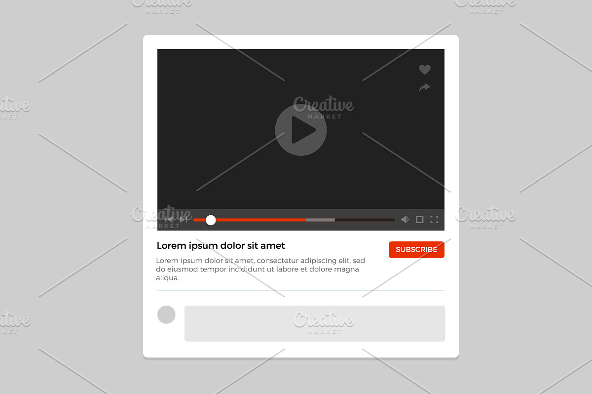 Video Player Window in Illustrations - product preview 8