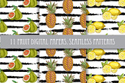 11 Fruit Digital Seamless Papers