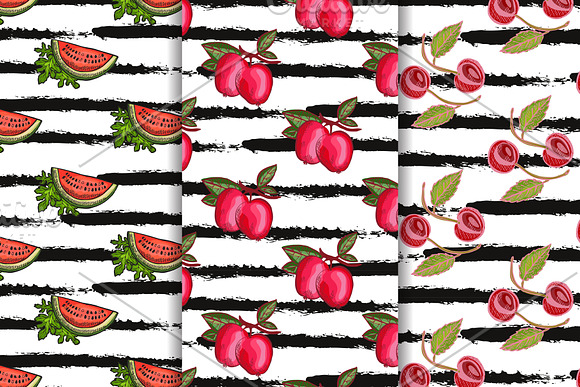11 Fruit Digital Seamless Papers in Patterns - product preview 1