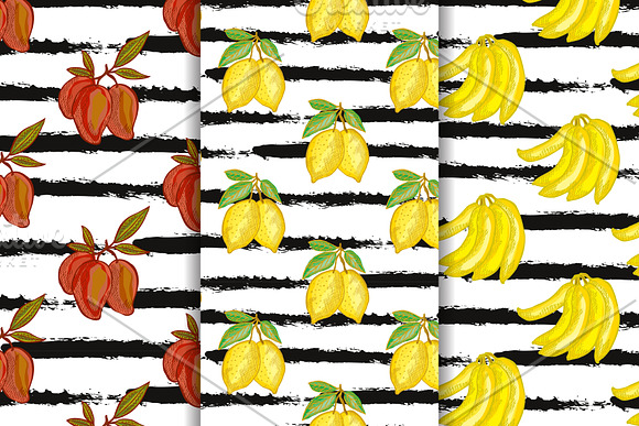 11 Fruit Digital Seamless Papers in Patterns - product preview 2