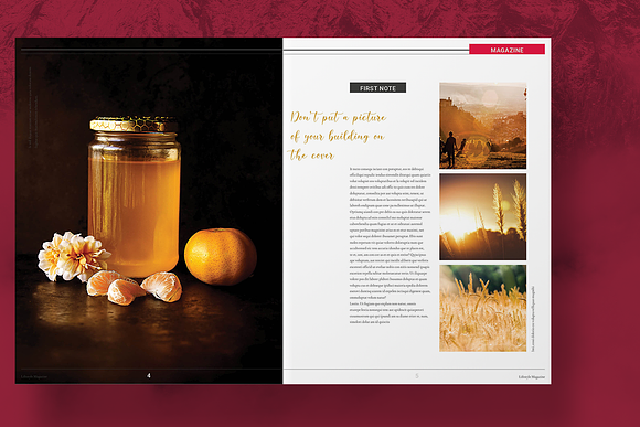 Magenta Magazine Layout in Magazine Templates - product preview 2