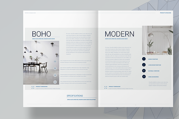 Interior Design Product Catalog in Brochure Templates - product preview 7