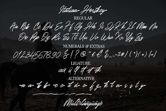 Italian Horskey in Display Fonts - product preview 14