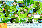 Lucky Day Kids Character Clipart