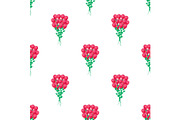 Seamless Pattern with Luxury Bouquet