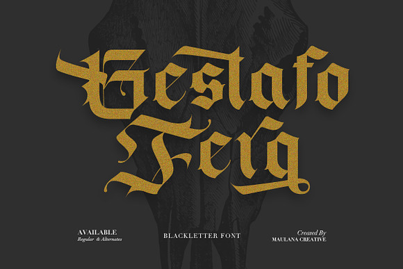 Blackey Blackletter Font in Blackletter Fonts - product preview 5