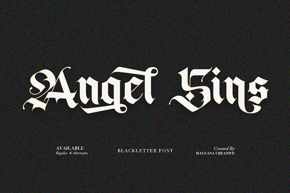 Blackey Blackletter Font in Blackletter Fonts - product preview 9