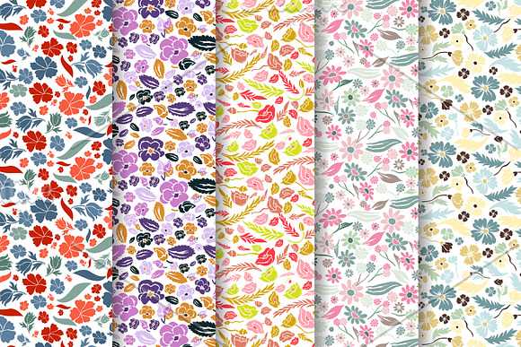 26 Floral Digital Seamless Papers in Patterns - product preview 1