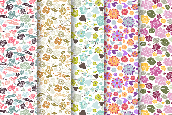 26 Floral Digital Seamless Papers in Patterns - product preview 2