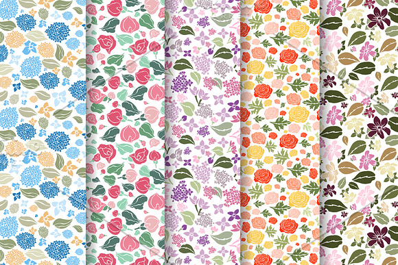 26 Floral Digital Seamless Papers in Patterns - product preview 3