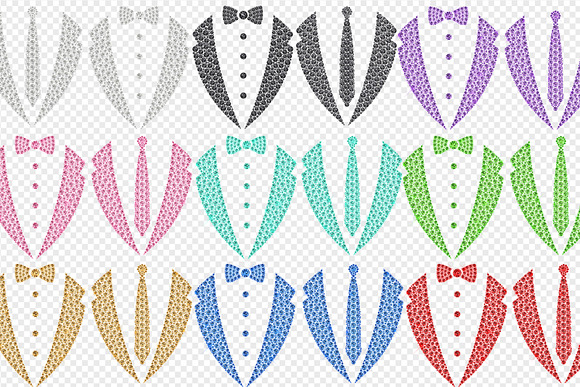 Diamond Tuxedo Clipart in Illustrations - product preview 1