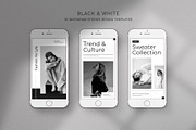 BW Instagram Stories Template
