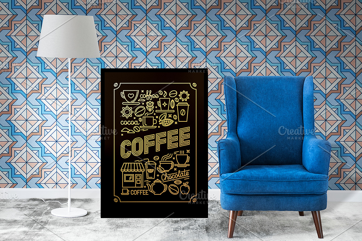 Interior Frame Mockup Casual in Product Mockups - product preview 8