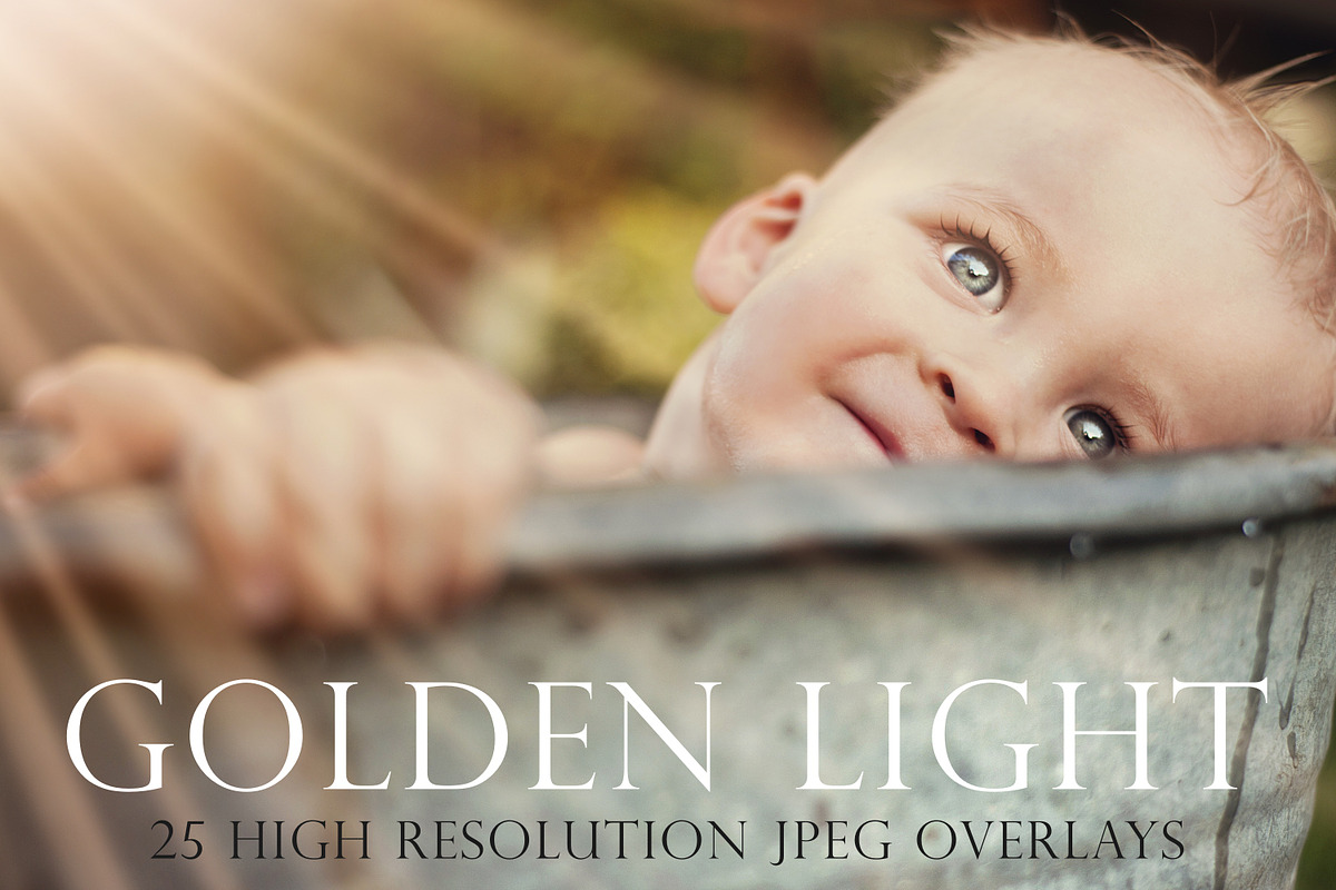 Golden light photoshop overlays in Objects - product preview 8