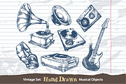 Hand-drawn Musical Objects