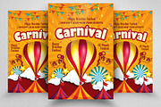 Happy Carnival Festival Flyer Psd