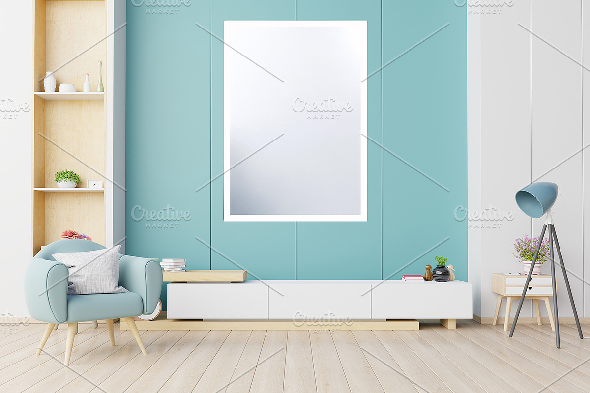 Interior Wall Frame Mockup in Product Mockups - product preview 8