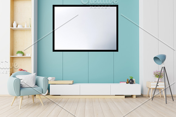 Interior Wall Frame Mockup in Product Mockups - product preview 1