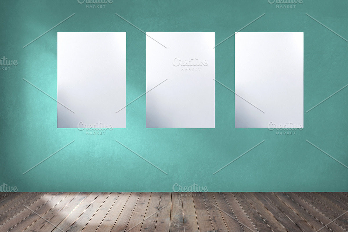 Interior Empty Room Frame Mockup in Product Mockups - product preview 8