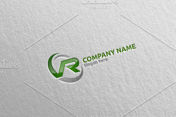 Letter R, V, VR Logo Design 70 in Logo Templates - product preview 2