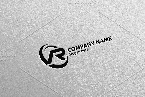 Letter R, V, VR Logo Design 70 in Logo Templates - product preview 4