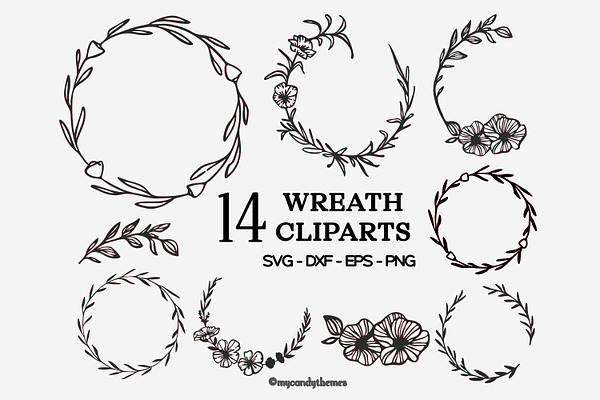 Wreath Vector Illustration Logo SVG