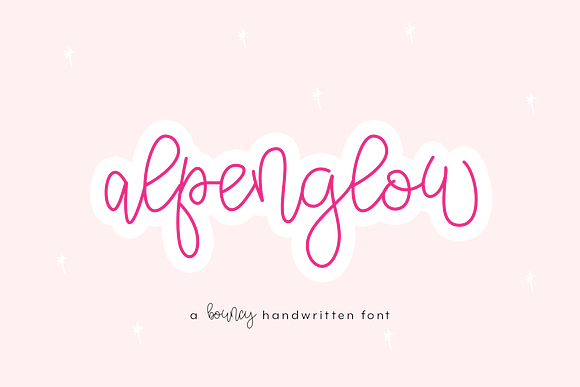 Alpenglow - Bouncy Script Font in Fonts - product preview 1