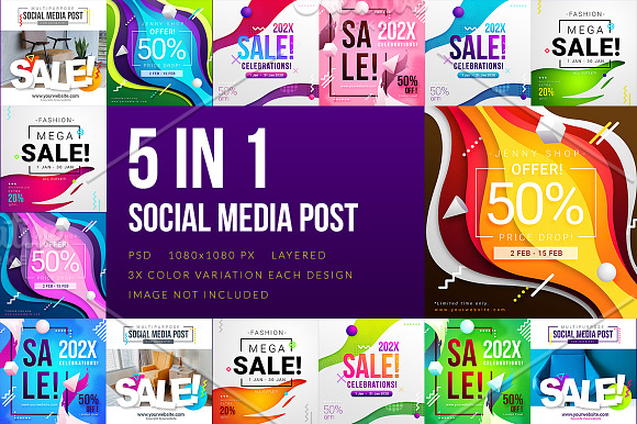 Sales Social Media Post in Facebook Templates - product preview 1
