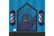 Barbershop vector illustration for