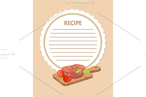 Food Ingredients Wooden Board Recipe