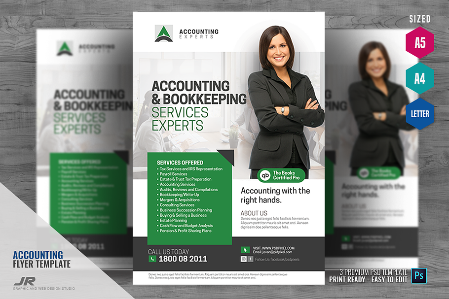 Accounting and Tax Services Flyer in Flyer Templates - product preview 8