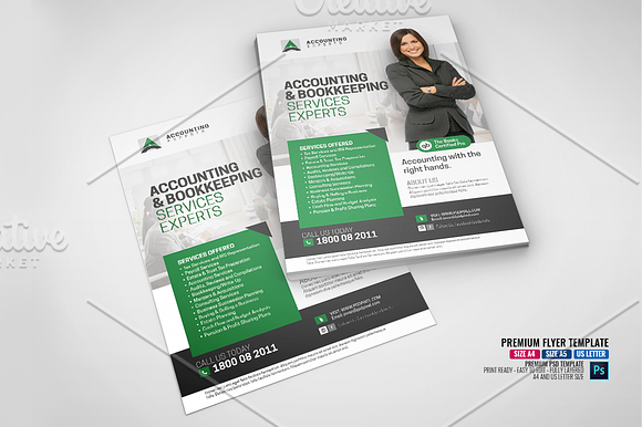 Accounting and Tax Services Flyer in Flyer Templates - product preview 3