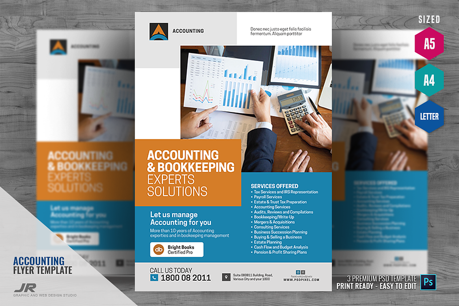 General Accounting and Bookkeeping in Flyer Templates - product preview 8