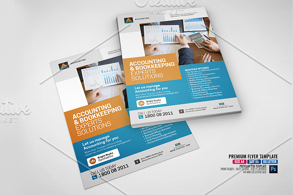General Accounting and Bookkeeping in Flyer Templates - product preview 1