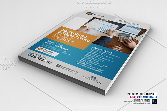 General Accounting and Bookkeeping in Flyer Templates - product preview 3