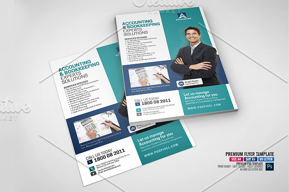 General Accounting Services Flyer in Flyer Templates - product preview 1