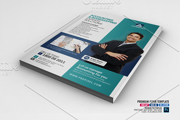 General Accounting Services Flyer in Flyer Templates - product preview 2