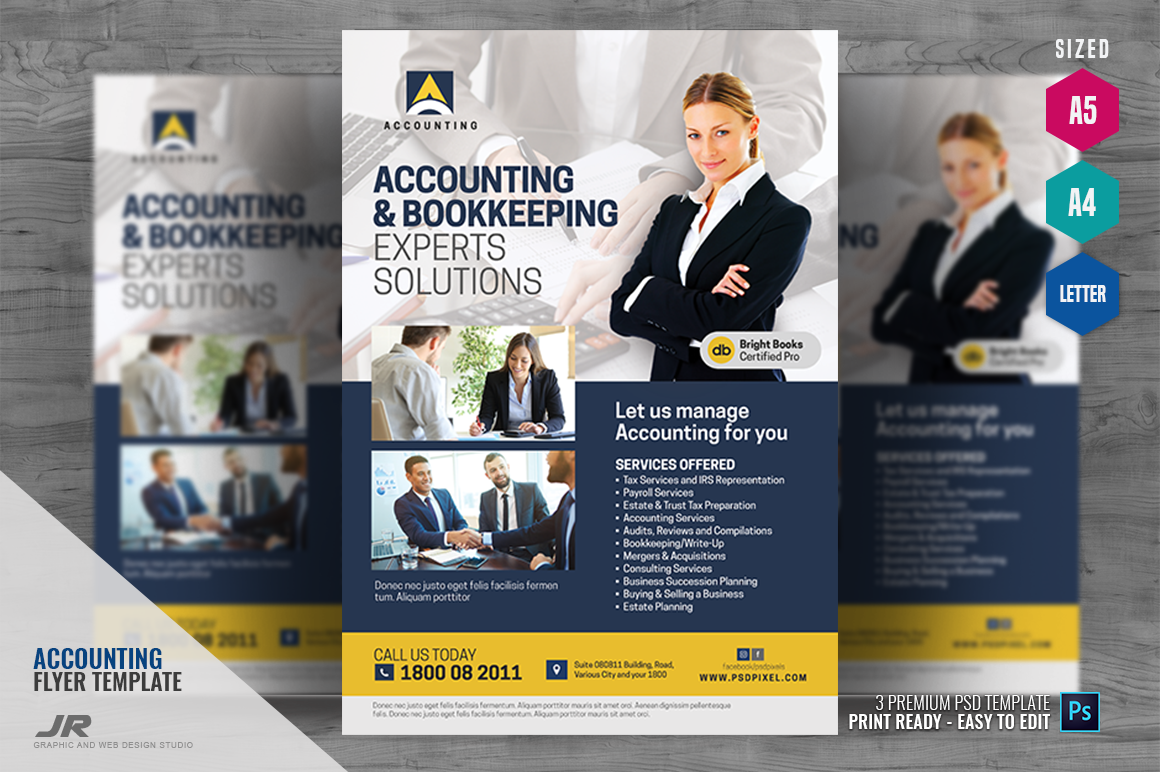 Accounting Sales and Tax Services  Creative Daddy Within Accounting Flyer Templates
